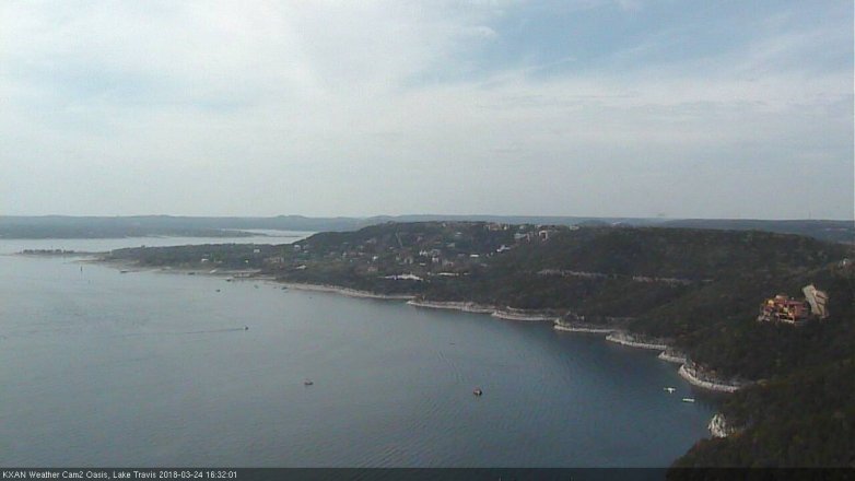 Lake Travis webcam, March 24, 2018 4:00 PM CT