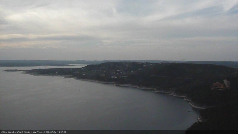 Lake Travis webcam, March 24, 2018 5:35 PM CT