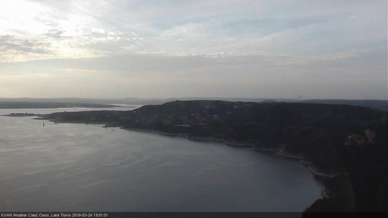Lake Travis webcam, March 24, 2018 6:10 PM CT
