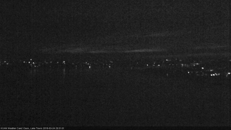 Lake Travis webcam, March 24, 2018 8:00 PM CT