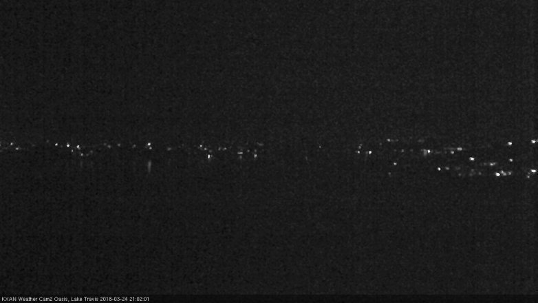 Lake Travis webcam, March 24, 2018 8:30 PM CT