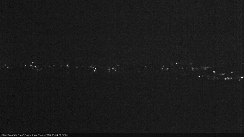 Lake Travis webcam, March 24, 2018 8:45 PM CT