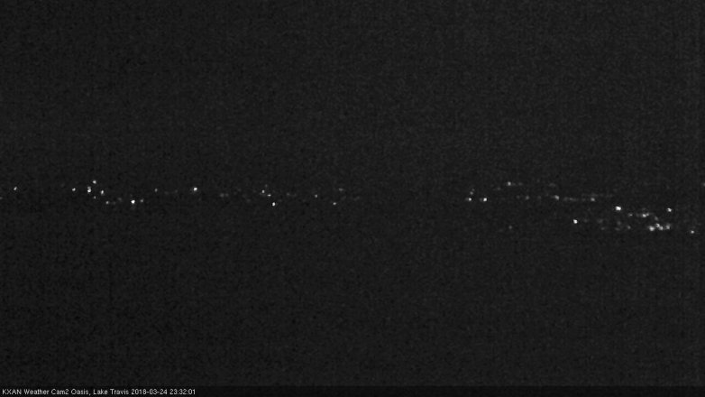 Lake Travis webcam, March 24, 2018 10:45 PM CT