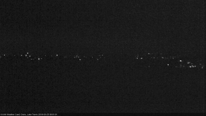Lake Travis webcam, March 24, 2018 11:10 PM CT