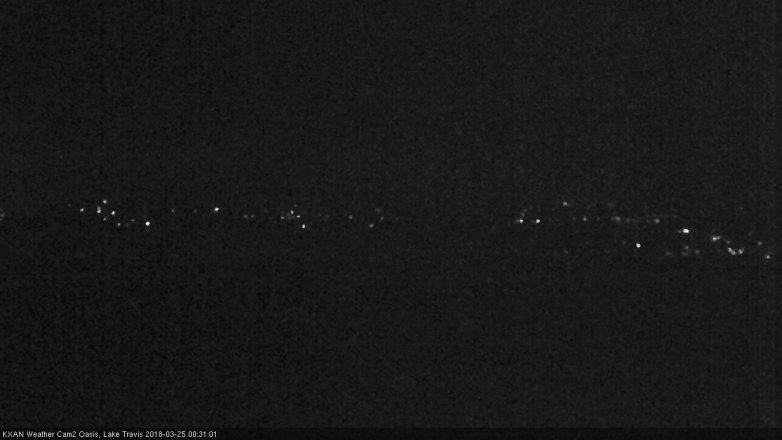 Lake Travis webcam, March 24, 2018 11:45 PM CT