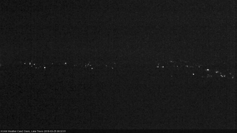 Lake Travis webcam, March 24, 2018 11:55 PM CT