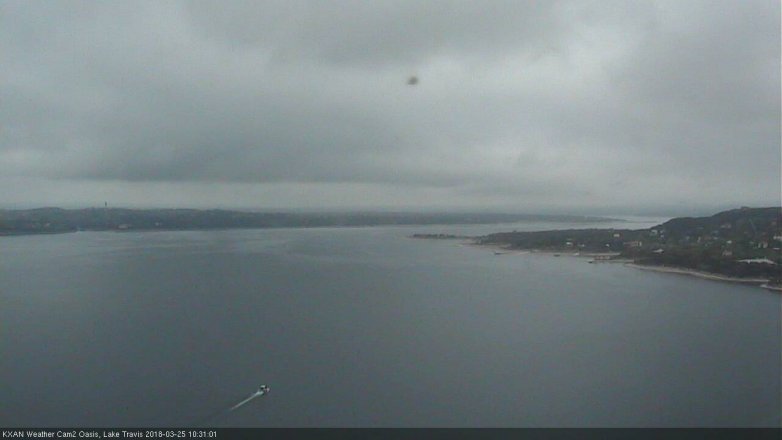 Lake Travis webcam, March 25, 2018 9:40 AM CT