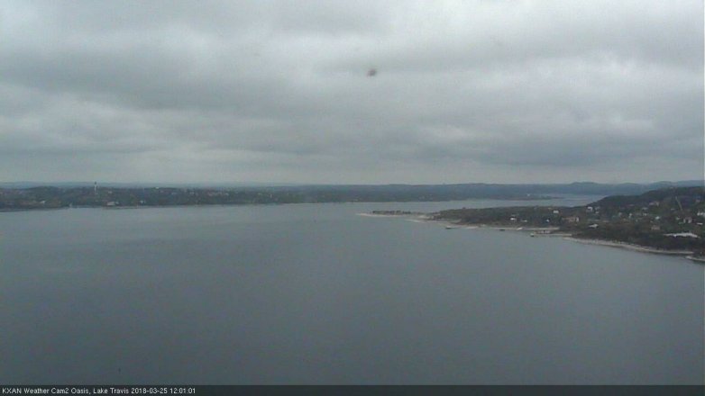 Lake Travis webcam, March 25, 2018 11:25 AM CT