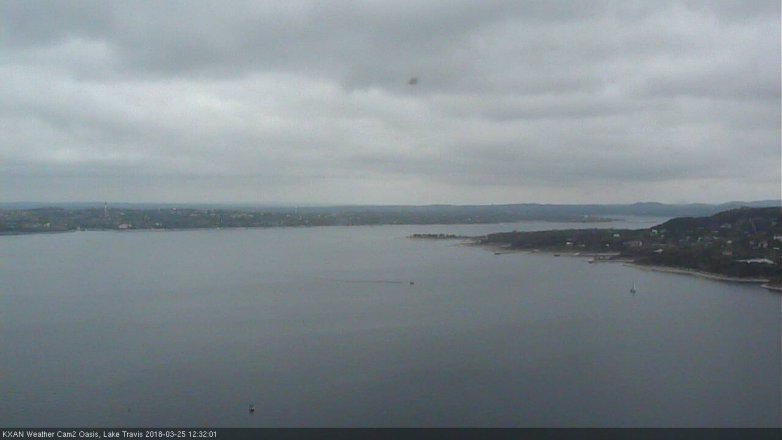 Lake Travis webcam, March 25, 2018 11:45 AM CT