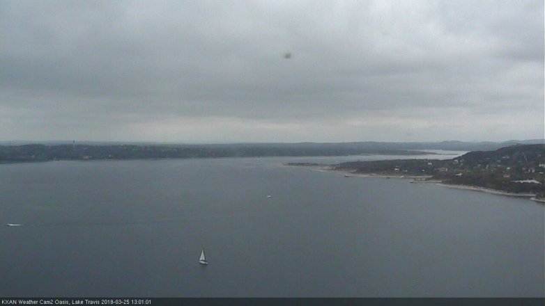 Lake Travis webcam, March 25, 2018 12:30 PM CT