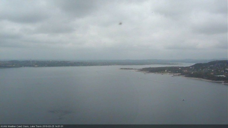 Lake Travis webcam, March 25, 2018 1:05 PM CT