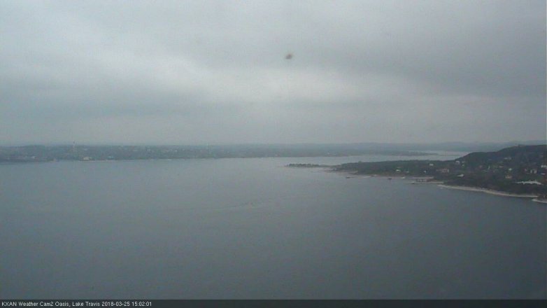 Lake Travis webcam, March 25, 2018 2:10 PM CT
