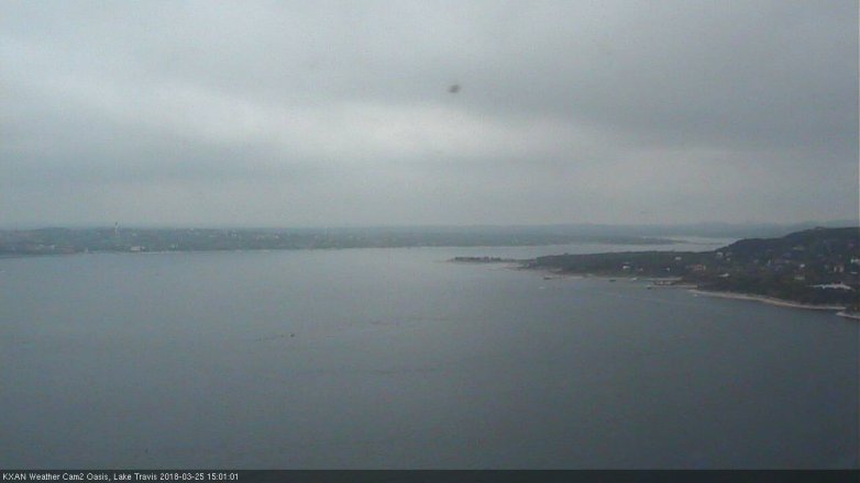 Lake Travis webcam, March 25, 2018 2:15 PM CT