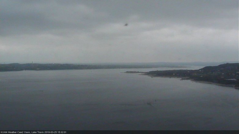 Lake Travis webcam, March 25, 2018 2:35 PM CT