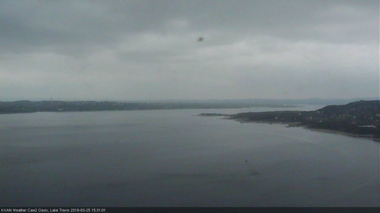 Lake Travis webcam, March 25, 2018 3:00 PM CT