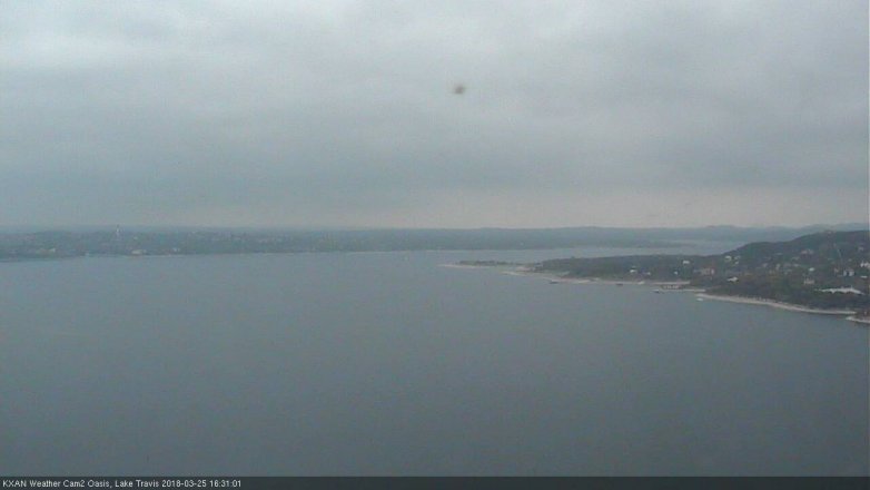 Lake Travis webcam, March 25, 2018 3:55 PM CT