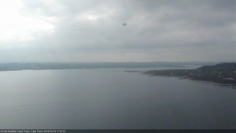 Lake Travis webcam, March 25, 2018 4:25 PM CT