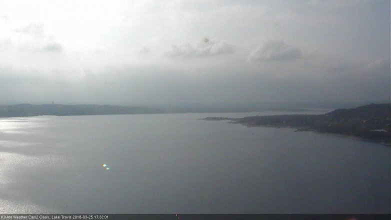 Lake Travis webcam, March 25, 2018 4:55 PM CT