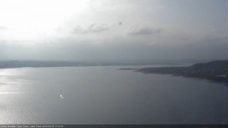 Lake Travis webcam, March 25, 2018 5:00 PM CT