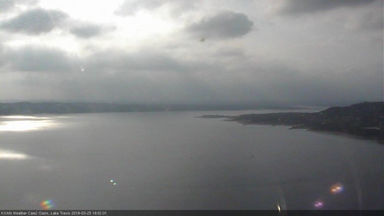 Lake Travis webcam, March 25, 2018 5:10 PM CT