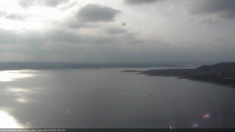 Lake Travis webcam, March 25, 2018 5:15 PM CT