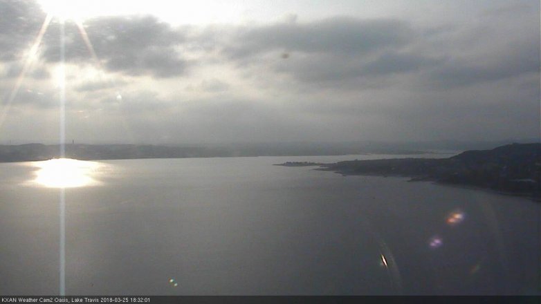 Lake Travis webcam, March 25, 2018 5:50 PM CT