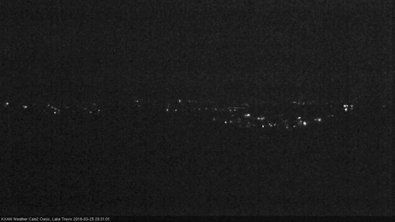 Lake Travis webcam, March 25, 2018 7:45 PM CT