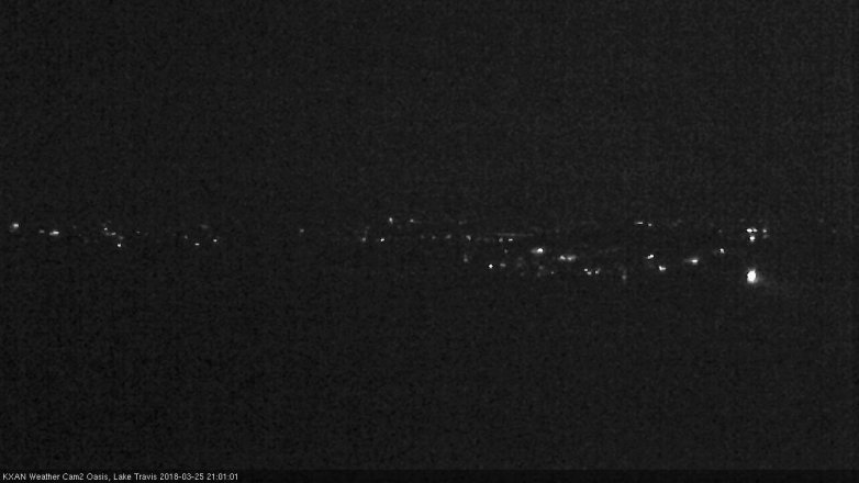 Lake Travis webcam, March 25, 2018 8:10 PM CT
