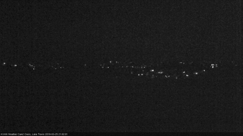 Lake Travis webcam, March 25, 2018 8:20 PM CT