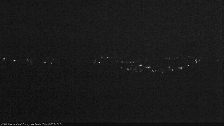 Lake Travis webcam, March 25, 2018 8:55 PM CT