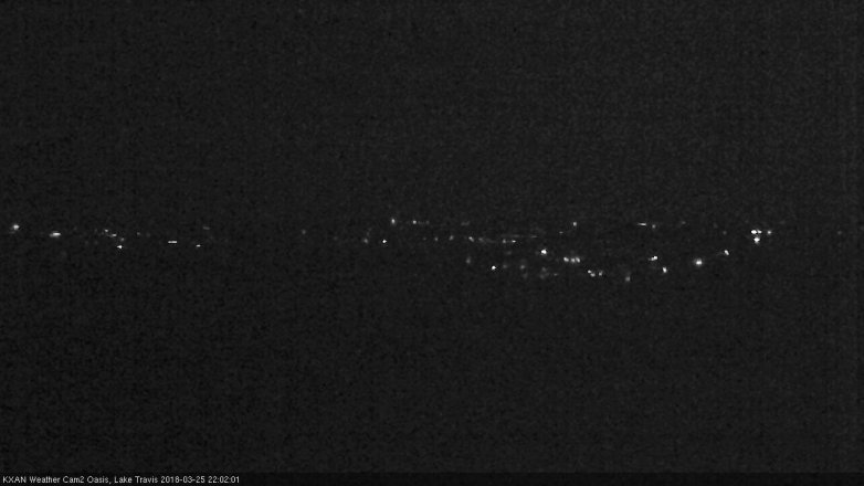Lake Travis webcam, March 25, 2018 9:15 PM CT