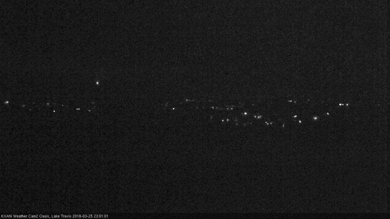 Lake Travis webcam, March 25, 2018 10:20 PM CT