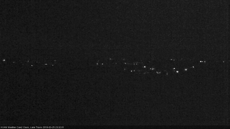 Lake Travis webcam, March 25, 2018 10:50 PM CT