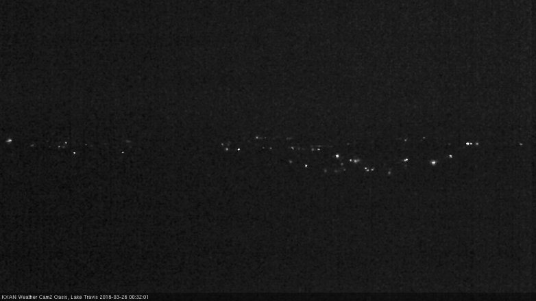 Lake Travis webcam, March 25, 2018 11:35 PM CT