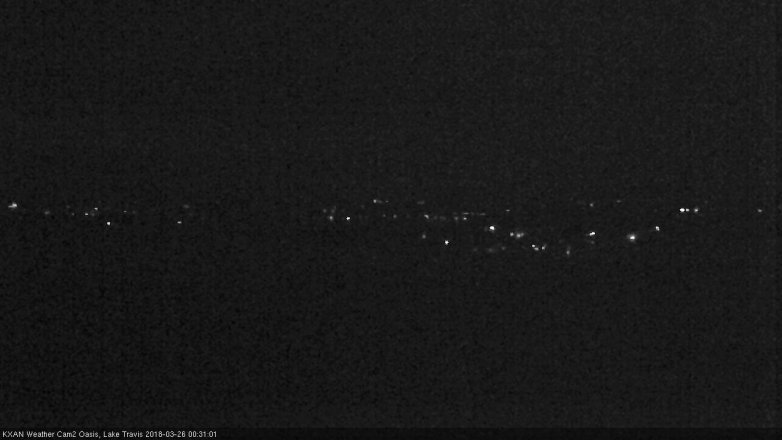Lake Travis webcam, March 25, 2018 12:00 AM CT