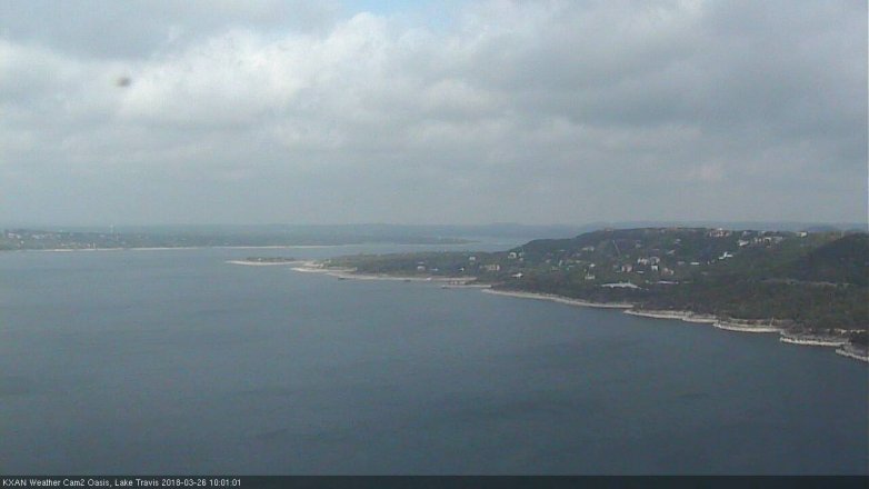 Lake Travis webcam, March 26, 2018 9:10 AM CT