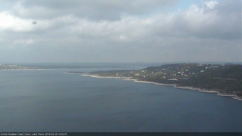 Lake Travis webcam, March 26, 2018 9:15 AM CT