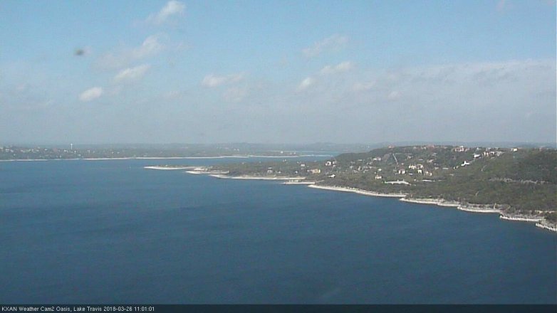 Lake Travis webcam, March 26, 2018 10:30 AM CT