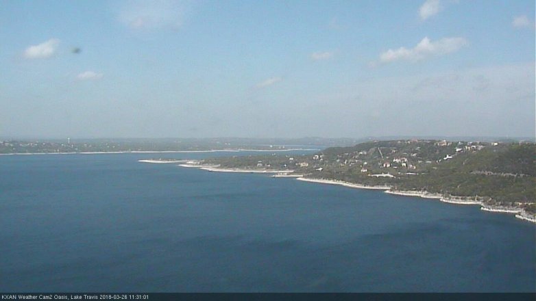 Lake Travis webcam, March 26, 2018 10:40 AM CT