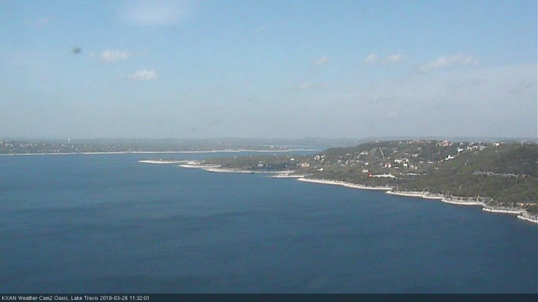 Lake Travis webcam, March 26, 2018 10:45 AM CT