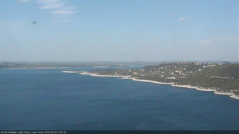Lake Travis webcam, March 26, 2018 11:20 AM CT