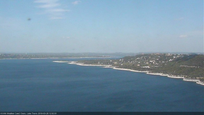 Lake Travis webcam, March 26, 2018 11:25 AM CT