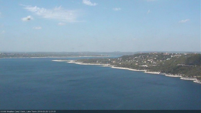 Lake Travis webcam, March 26, 2018 11:50 AM CT