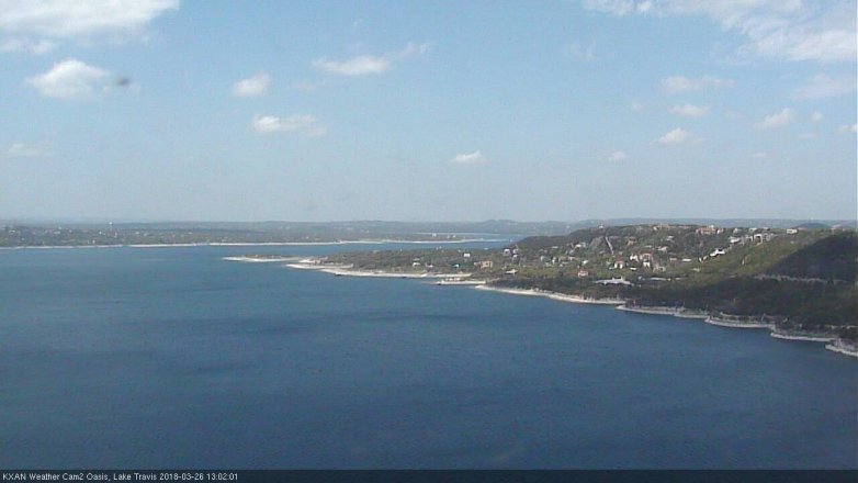 Lake Travis webcam, March 26, 2018 12:05 PM CT