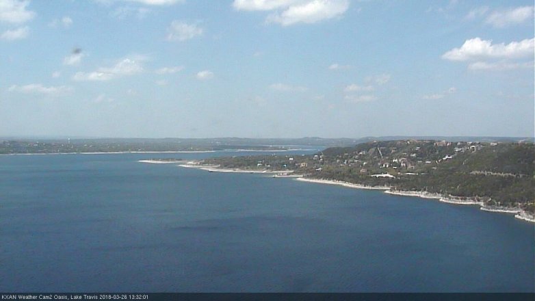 Lake Travis webcam, March 26, 2018 12:35 PM CT