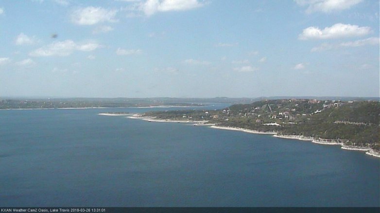 Lake Travis webcam, March 26, 2018 12:55 PM CT