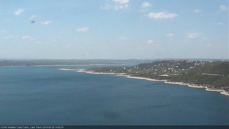 Lake Travis webcam, March 26, 2018 1:25 PM CT