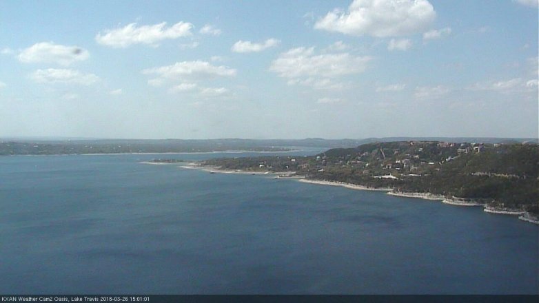 Lake Travis webcam, March 26, 2018 2:20 PM CT