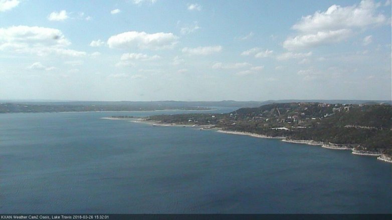 Lake Travis webcam, March 26, 2018 3:00 PM CT