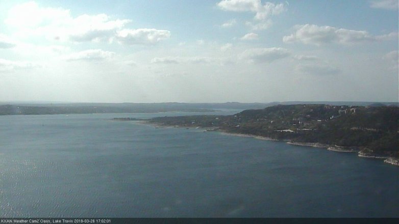 Lake Travis webcam, March 26, 2018 4:05 PM CT
